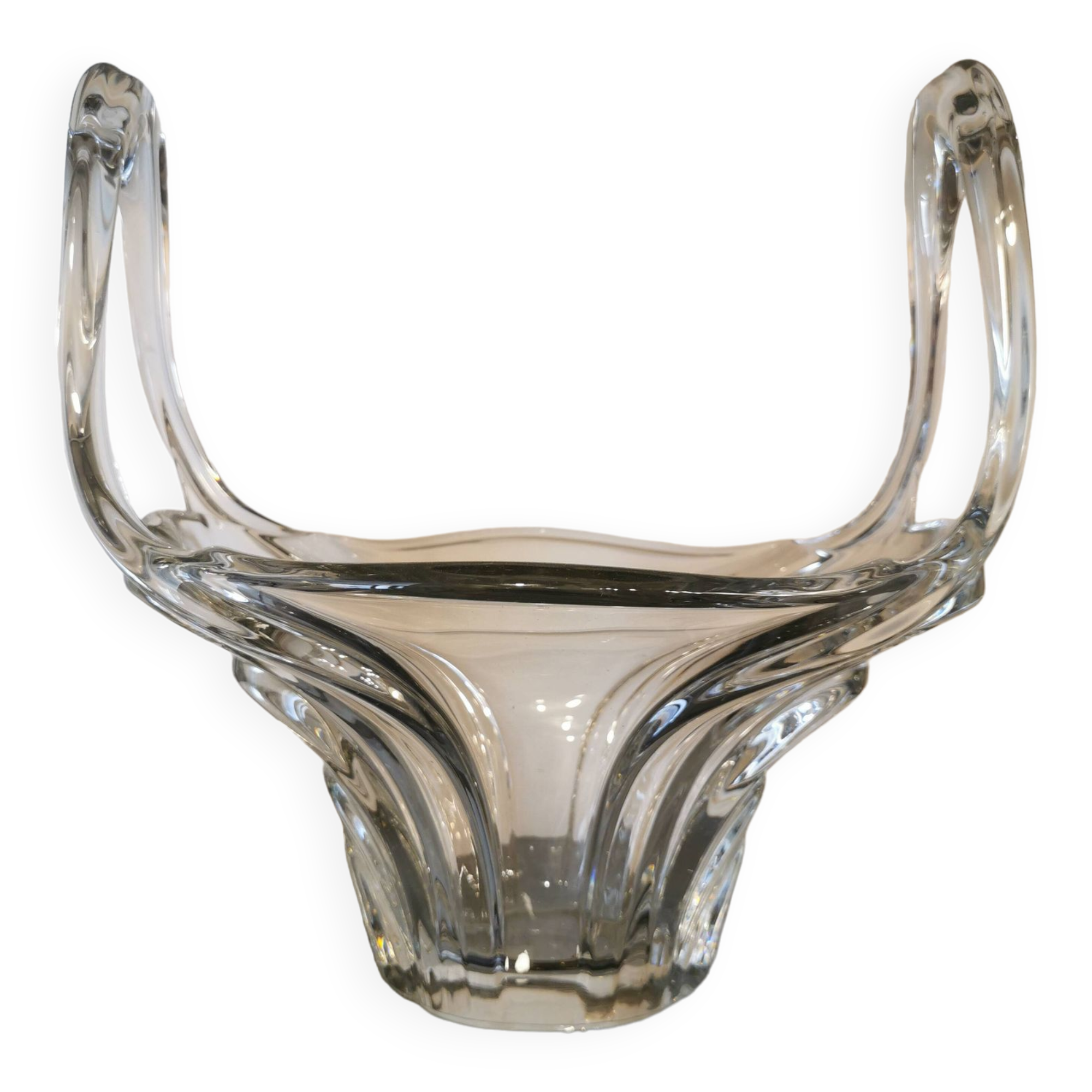 Large crystal fruit cup from the 70s