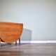 Vintage Midcentury Drop Leaf Teak Table. Delivery. Modern/ Retro / Danish style.