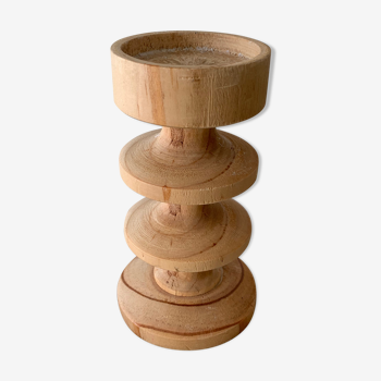 Wooden candle holder