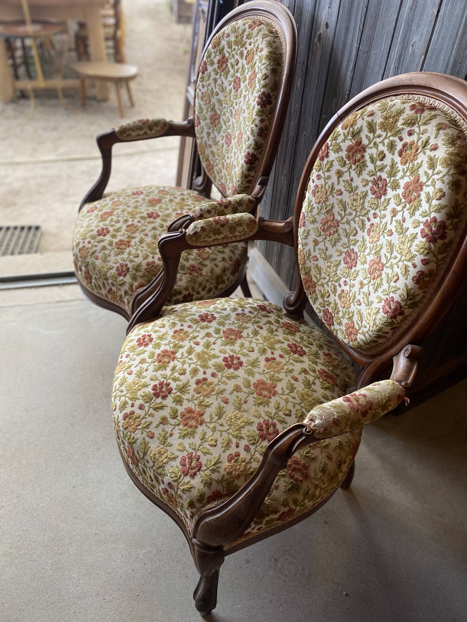Pair of mahogany convertibles