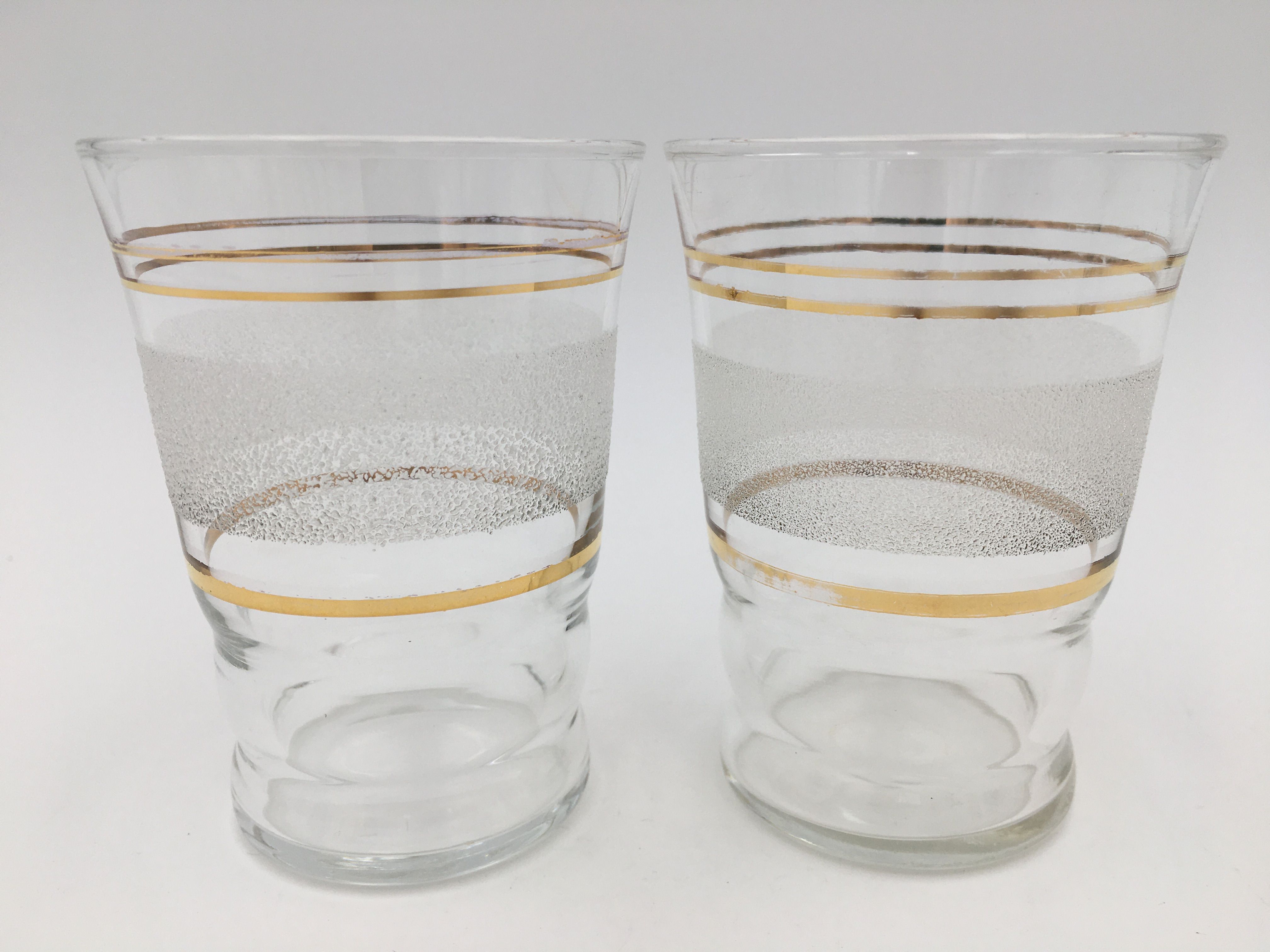 Set of six vintage glasses