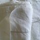 Linen old days embroidered linen sheet