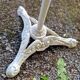 Parisian bistro table from the early 20th century in marble and cast iron.