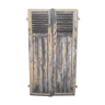 Pair of old shutters part with louvers