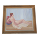 Nude woman painting