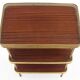 Vintage harness with 3 trays in formica and golden brass