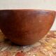Large vintage monoxyle wooden bowl H 18 / D neck 30 cm