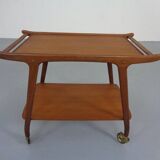 Danish Organic Teak Tea Cart, 1960s