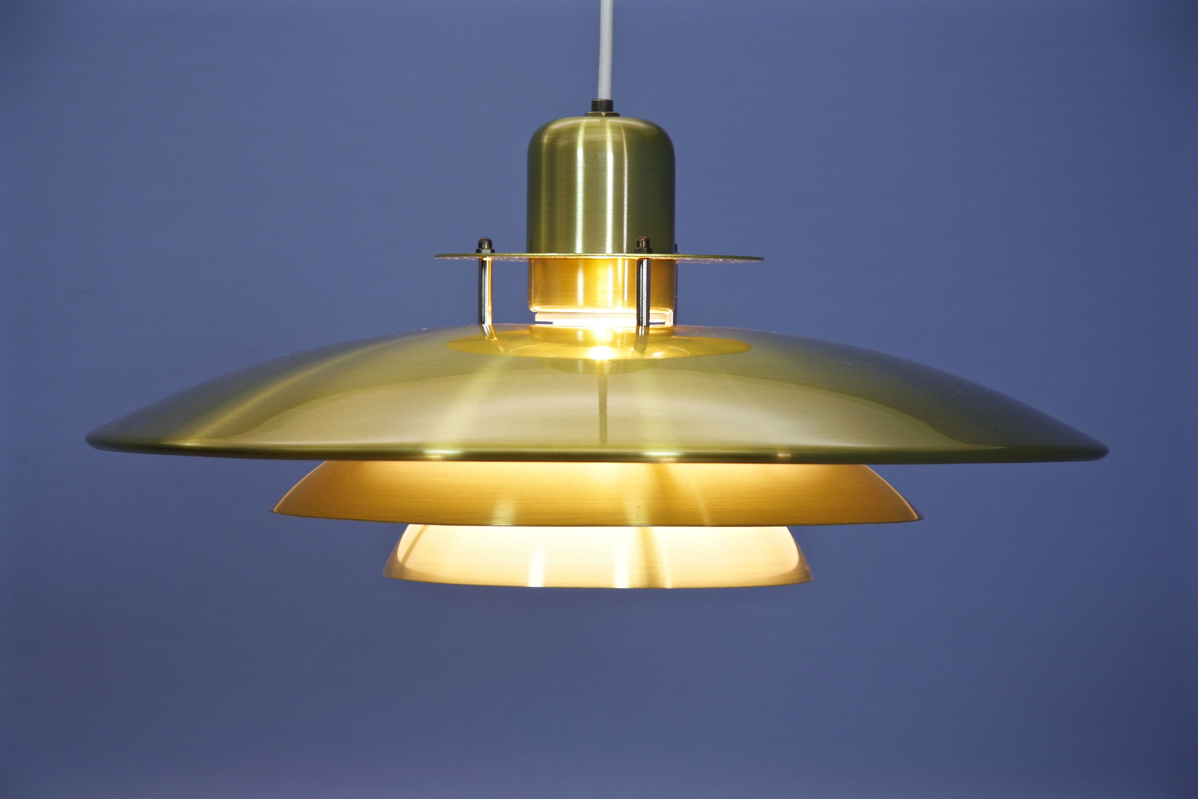 Large danish pendant in brass, 1960s
