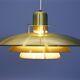 Large danish pendant in brass, 1960s