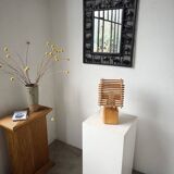 Constructivist wooden table lamp