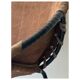 Fauteuil design en daim marron circle ballon de Lusch & Co, 1970