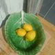 Vintage cabbage decorated earthenware salad bowl