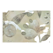 Painted canvas representing ermines. Contemporary Work.