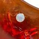 Vintage glass bowl/decoration (red/amber)
