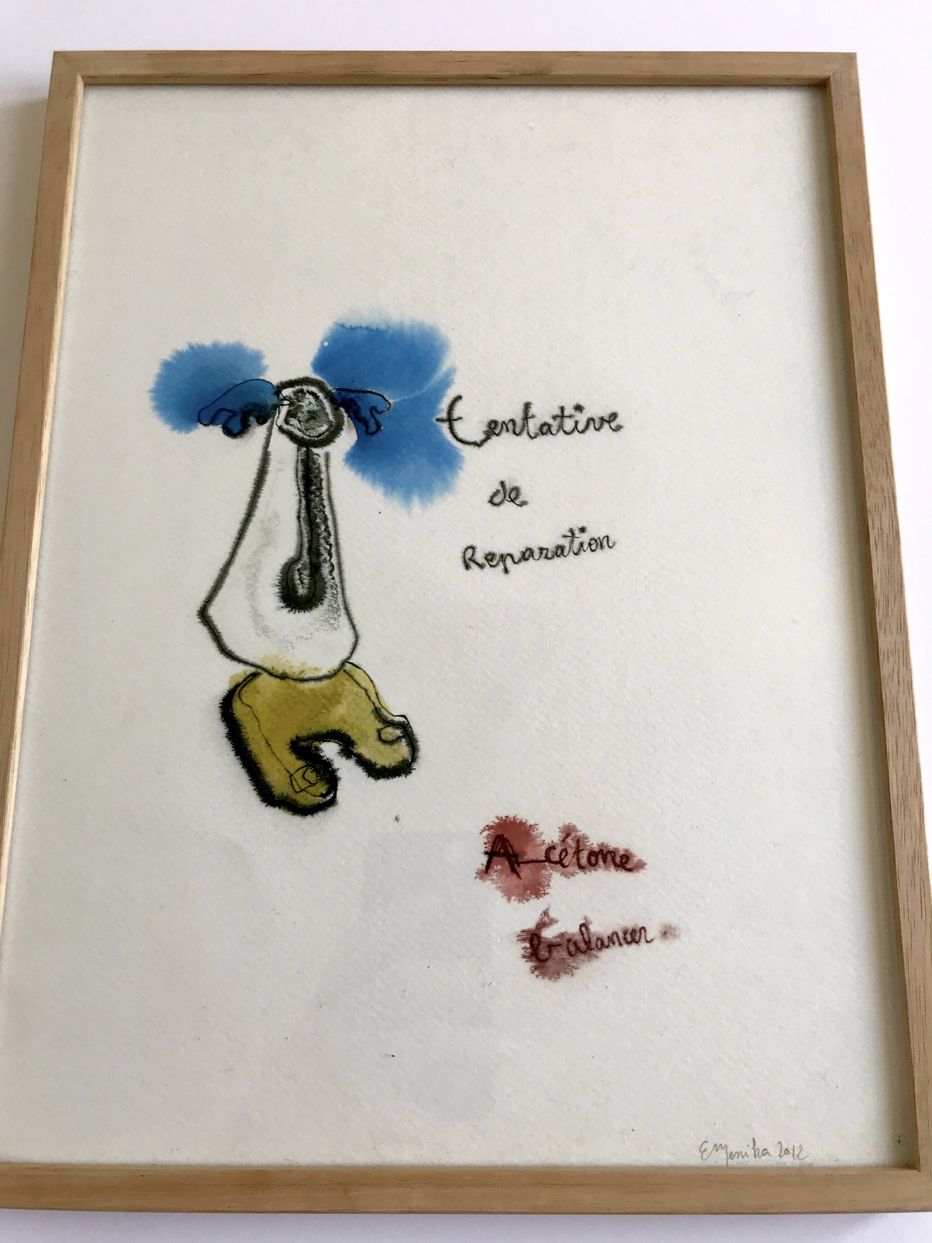 Emmanuelle MESSIKA, Untitled 9 (Drawings series), 2012. Ink on paper signed in pencil