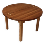Scandinavian round extendable table by Tage Poulsen