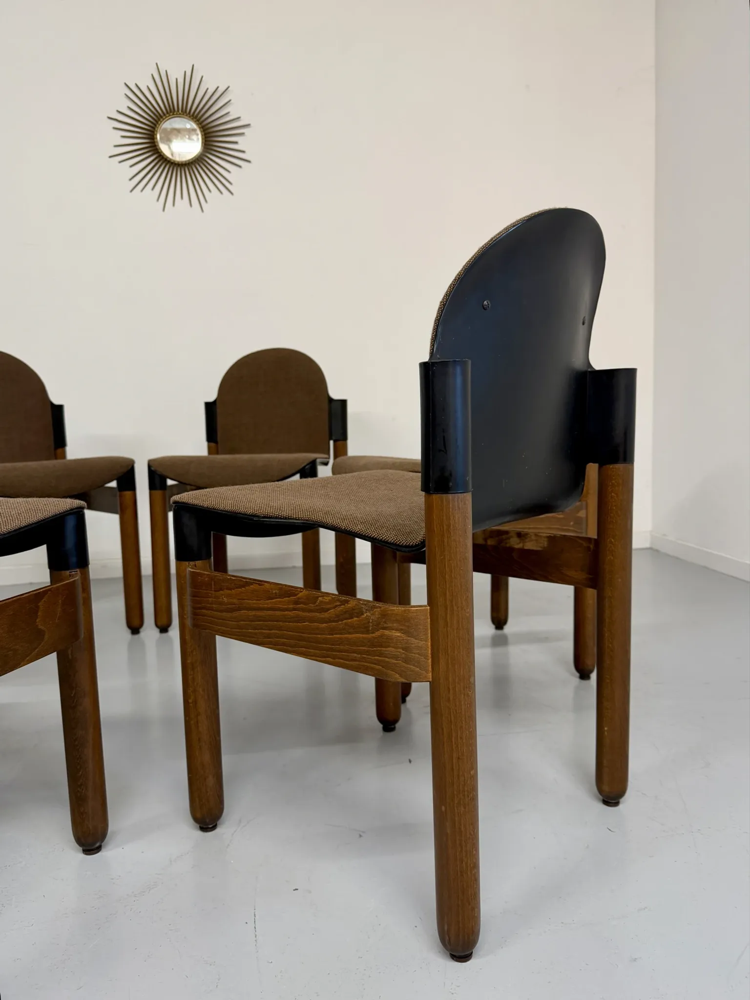 Set of 6 postmodern Thonet Flex chairs designed by Gerd Lange, vintage 80s.