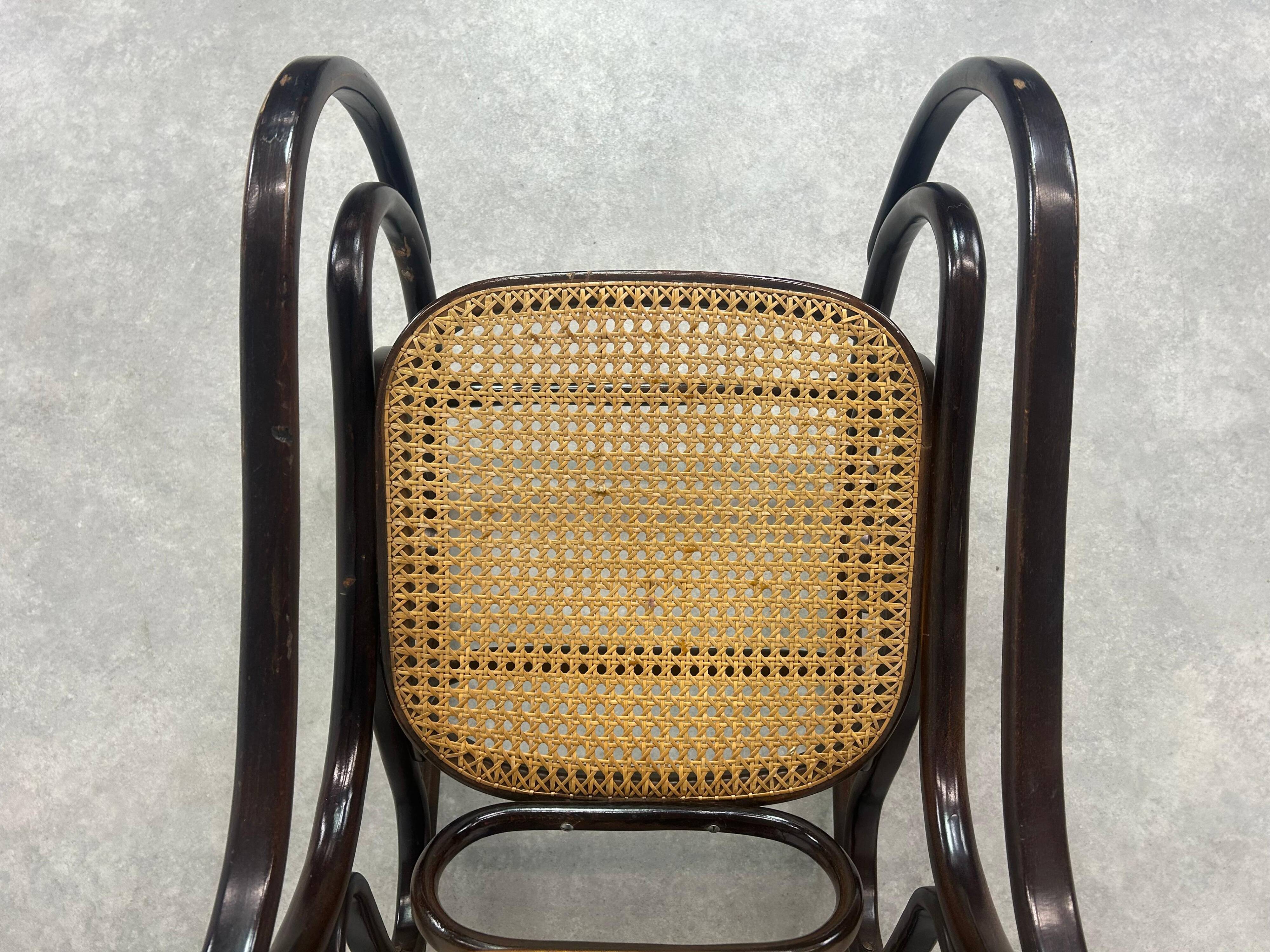 Bentwood rocking chair by Thonet