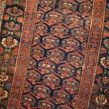 Handmade antique Persian Kurdish runner 100cm x 356cm 1900s