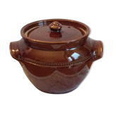 Pot grès vernissé forme marmite avec couvercle Pearson’s of Chesterfield England