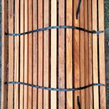 Banc de jardin ancien avec pieds en fonte vintage xxeme