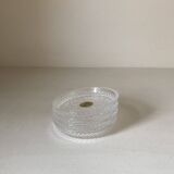 Set of 4 crystal bottle coasters