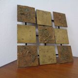 Brutalist Metal Wall Panel, 1960s