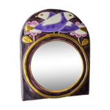 Paradisiers mirror by Mithé Espelt, ceramic, France, 1970