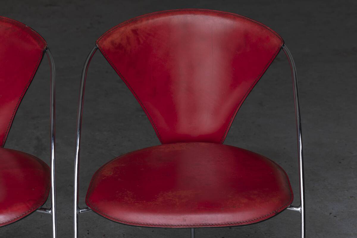 Set of 4 dining chairs 'Linda' by Arrben, Italian design, 1980s