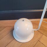 Vintage articulated desk lamp in white lacquer