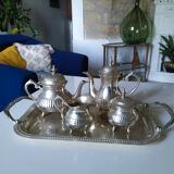 Silver metal coffee set