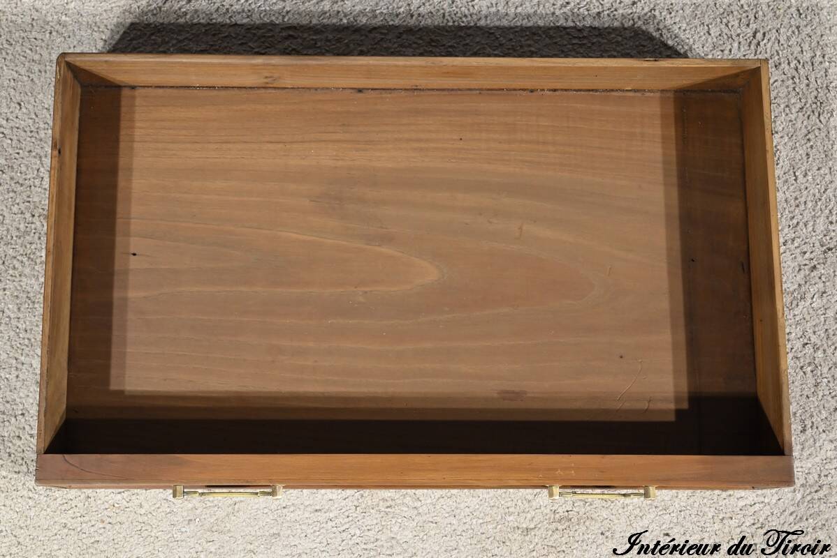 Cherrywood console table, Louis XVI style, late 19th century