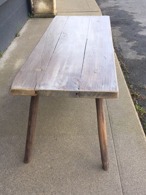 Bleached oak bench
