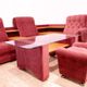 Living room set vintage Eastern Bloc seating set 1980s Czechoslovakia