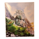 Oil painting on canvas Provence landscape Sainte Victoire Mountain