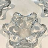 Set of Vannes crystal ashtrays