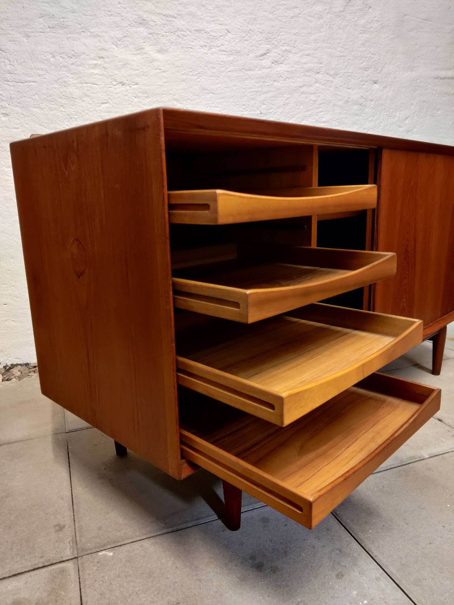 Danish teak enfilade OS11 by Arne Vodder for Sibast Furniture