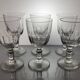 6 water/wine glasses Gondola model 19th century Gondola shape Flat ribs