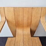 Strip chair with armrests by Gijs Bakker for Castelijn, The Netherlands 1970's