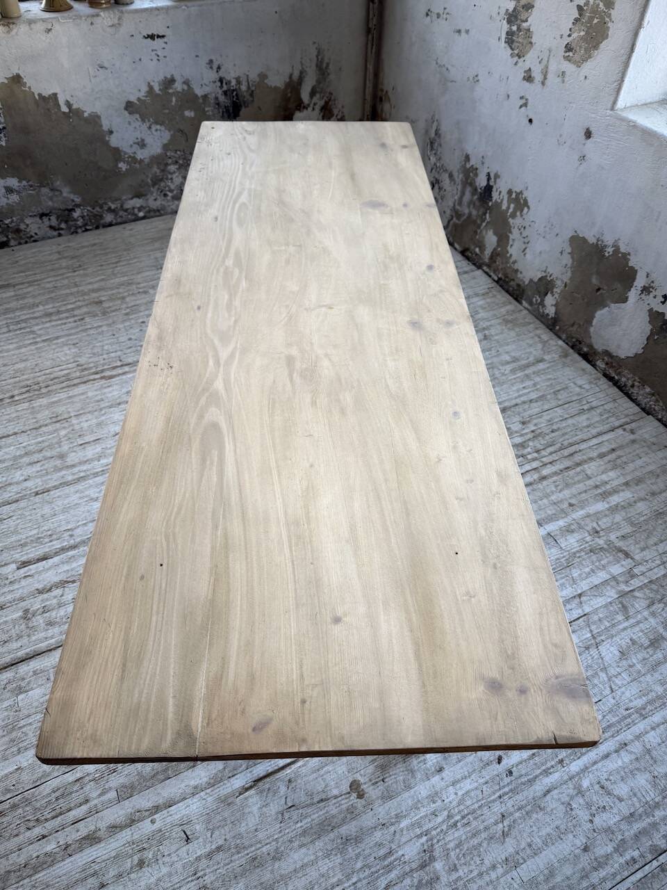 Pine and oak farmhouse table 2m