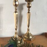 Solid brass candle holders