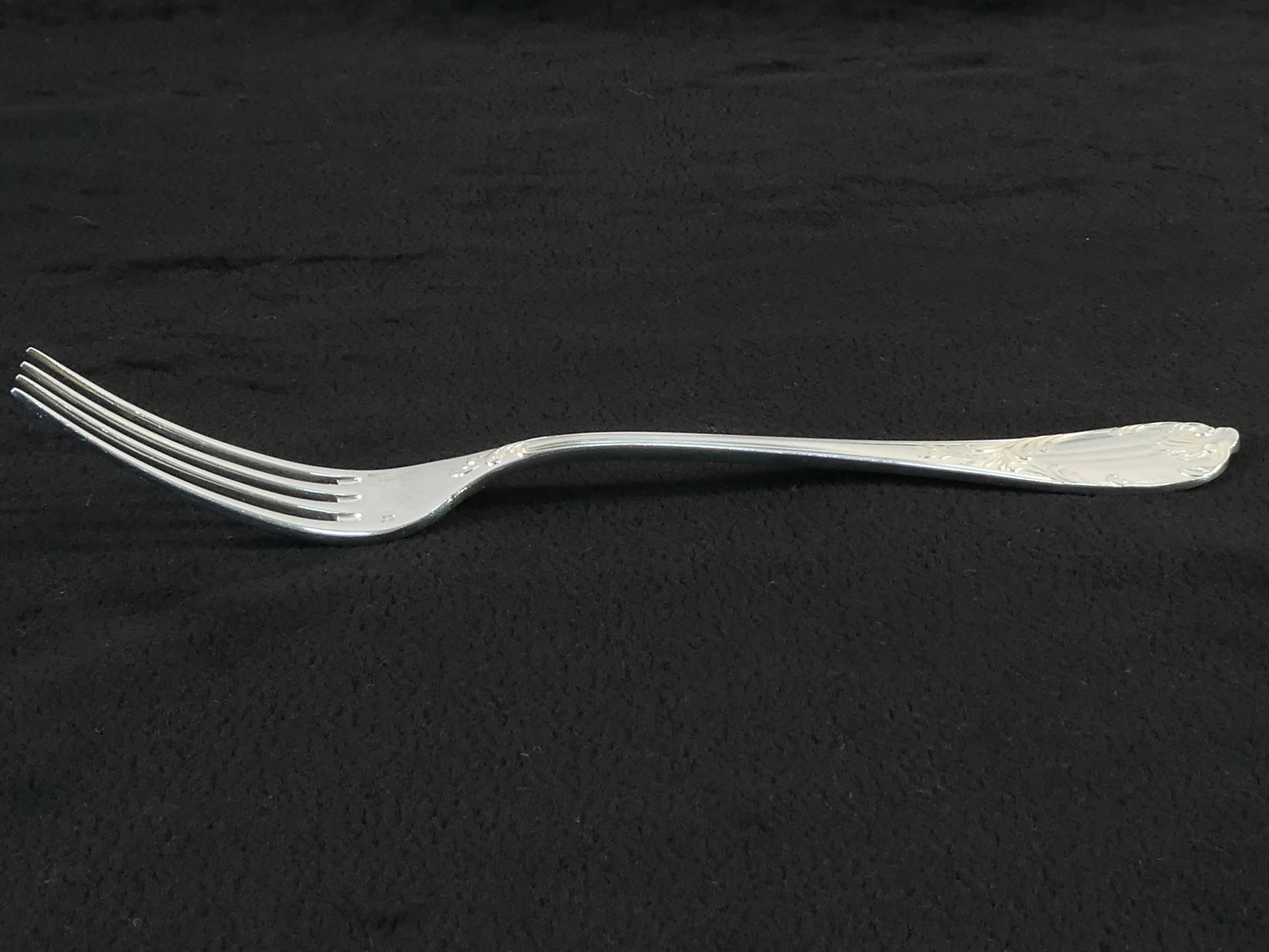 Christofle cutlery set in silver metal model MARLY