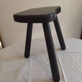 Black wood tripod stool