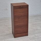 1960s, Danish office cabinet, original condition, teak wood, sliding doors, drawers inside.