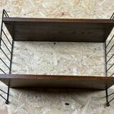 60's 70's oak string shelf module by Kajsa & Nils "Nisse" Strinning Sweden