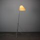 Lampadaire girafe Napako des années 1960 en chrome par Josef Hůrka avec abat-jour en parchemin fait main