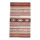 Tapis Kilim turc rouge et marron 140x243 cm SK 35178