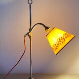 Workshop lamp, painted lampshade, 2m cable