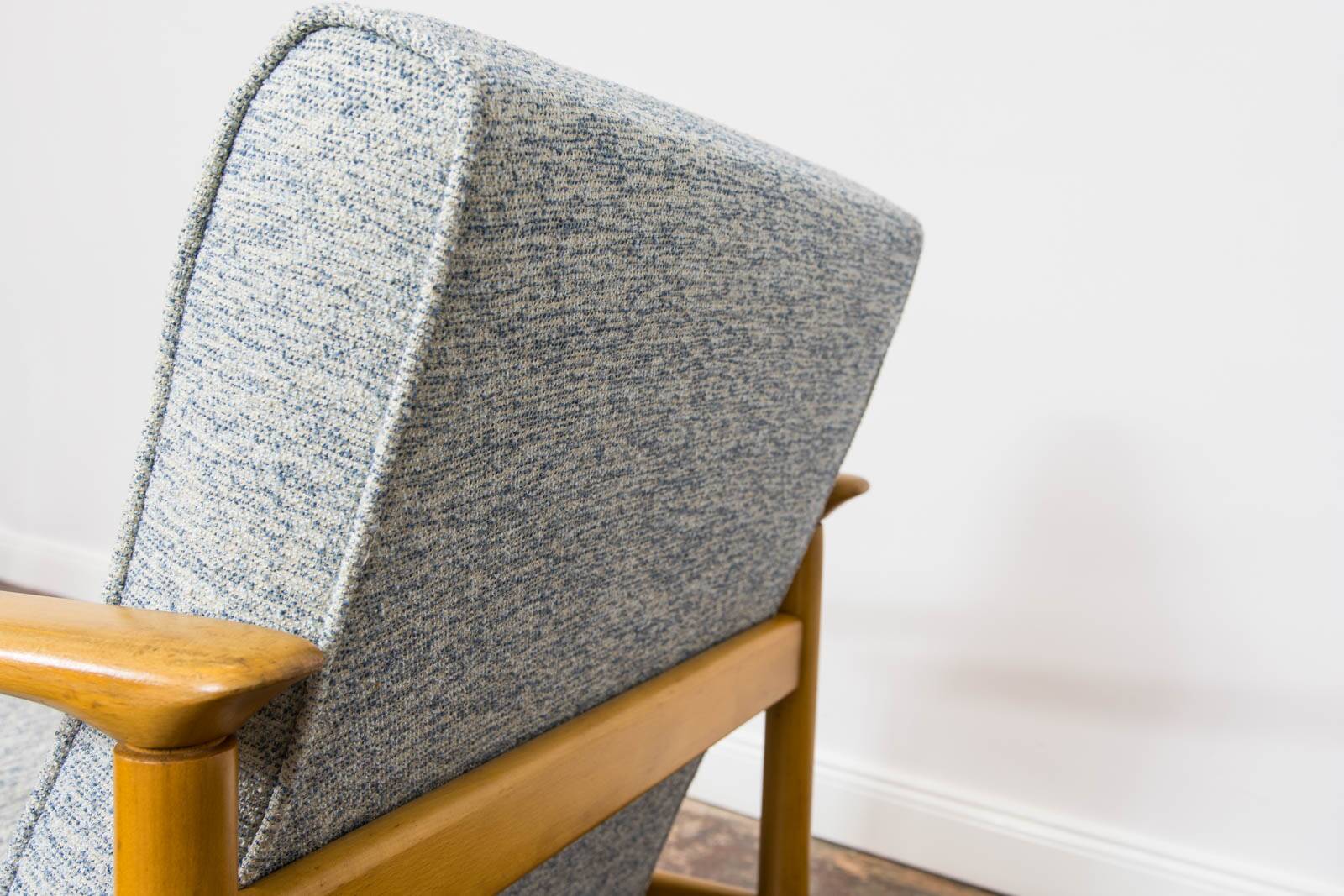 Vintage Armchairs Gfm 142 By Edmund Homa, Gfm, Poland, 1960’s, Set Of 2